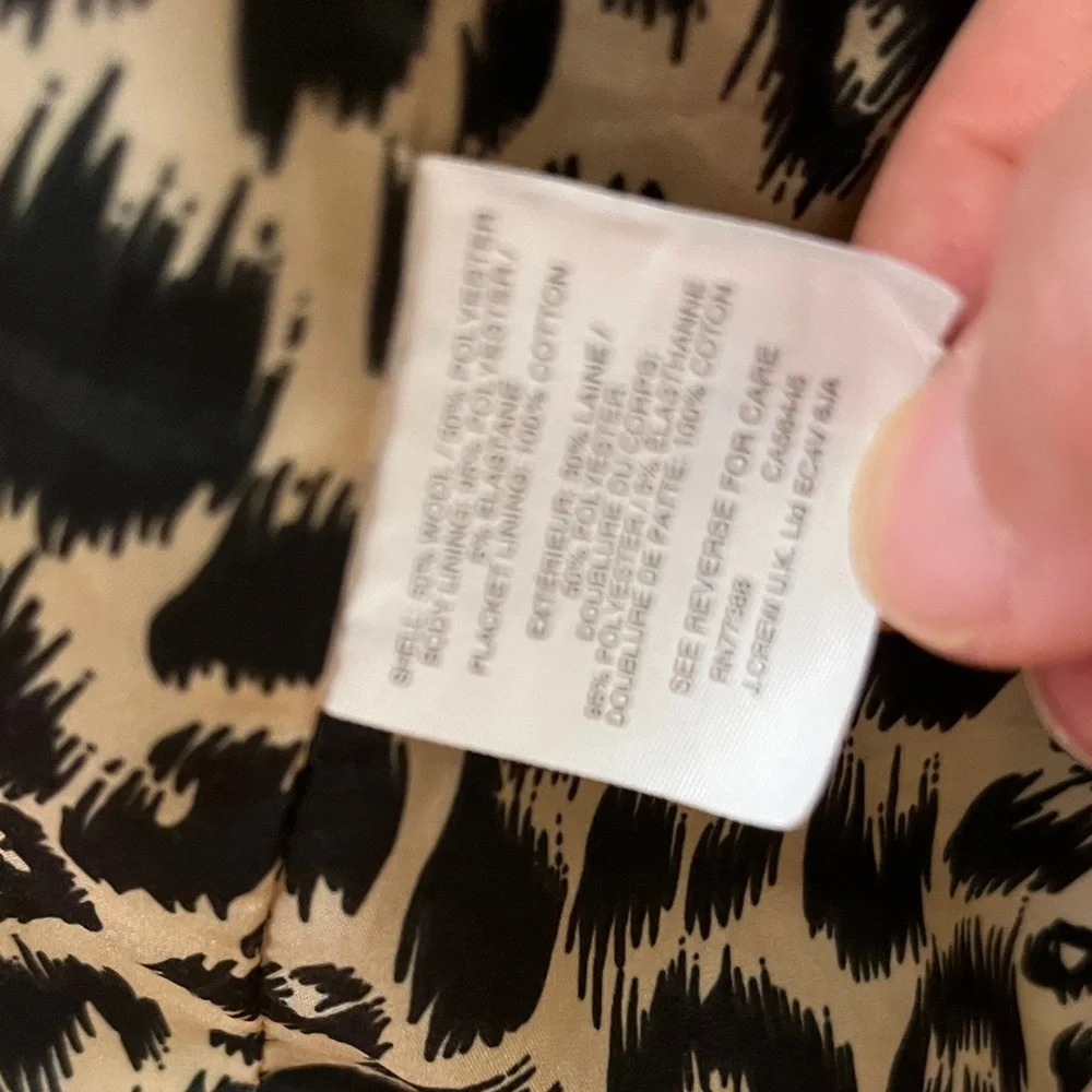 J. Crew Topcoat 00 Snow Leopard - Picture 4 of 5